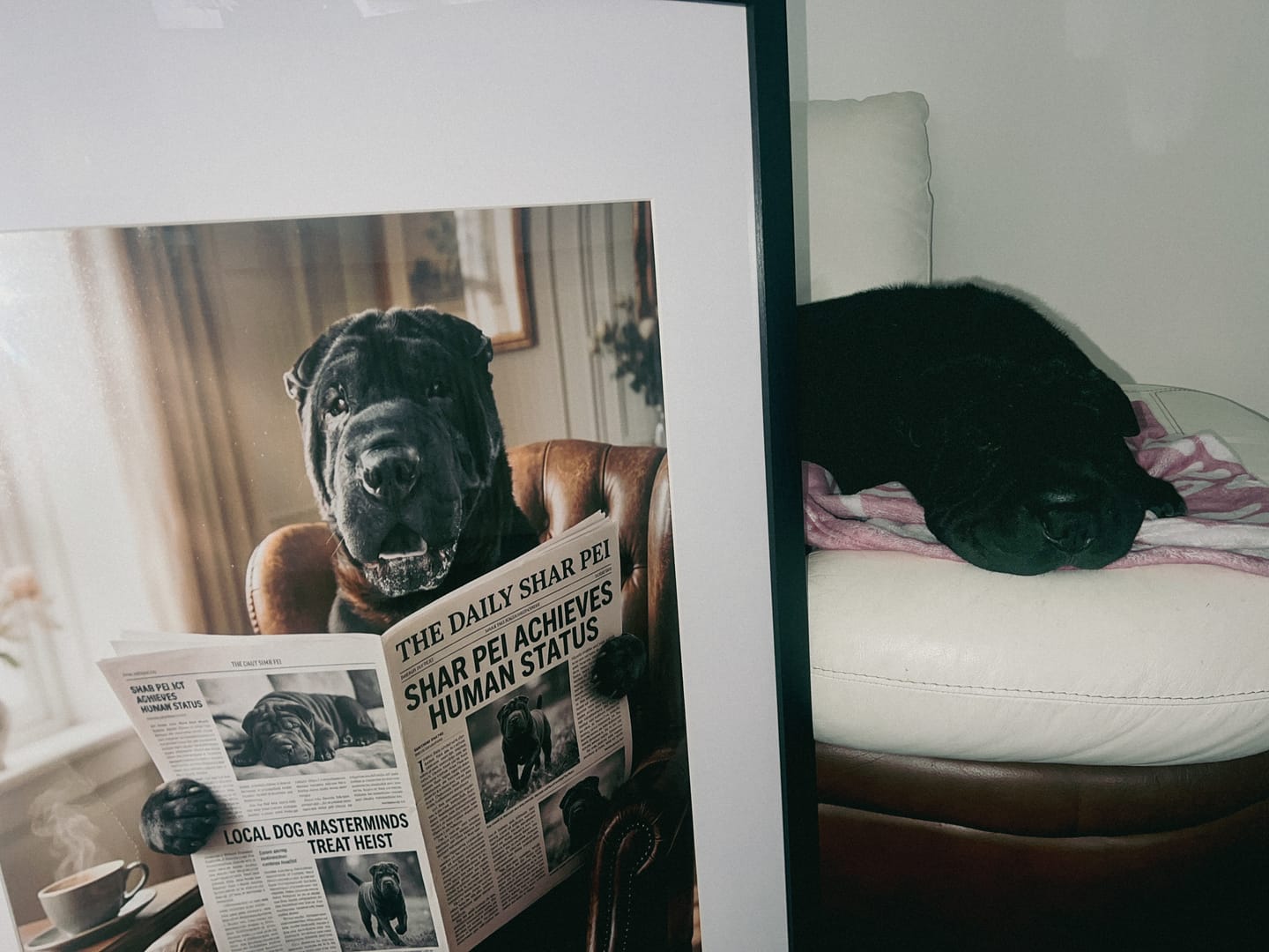 Customer photo review of Personalised Poster - Newspaper