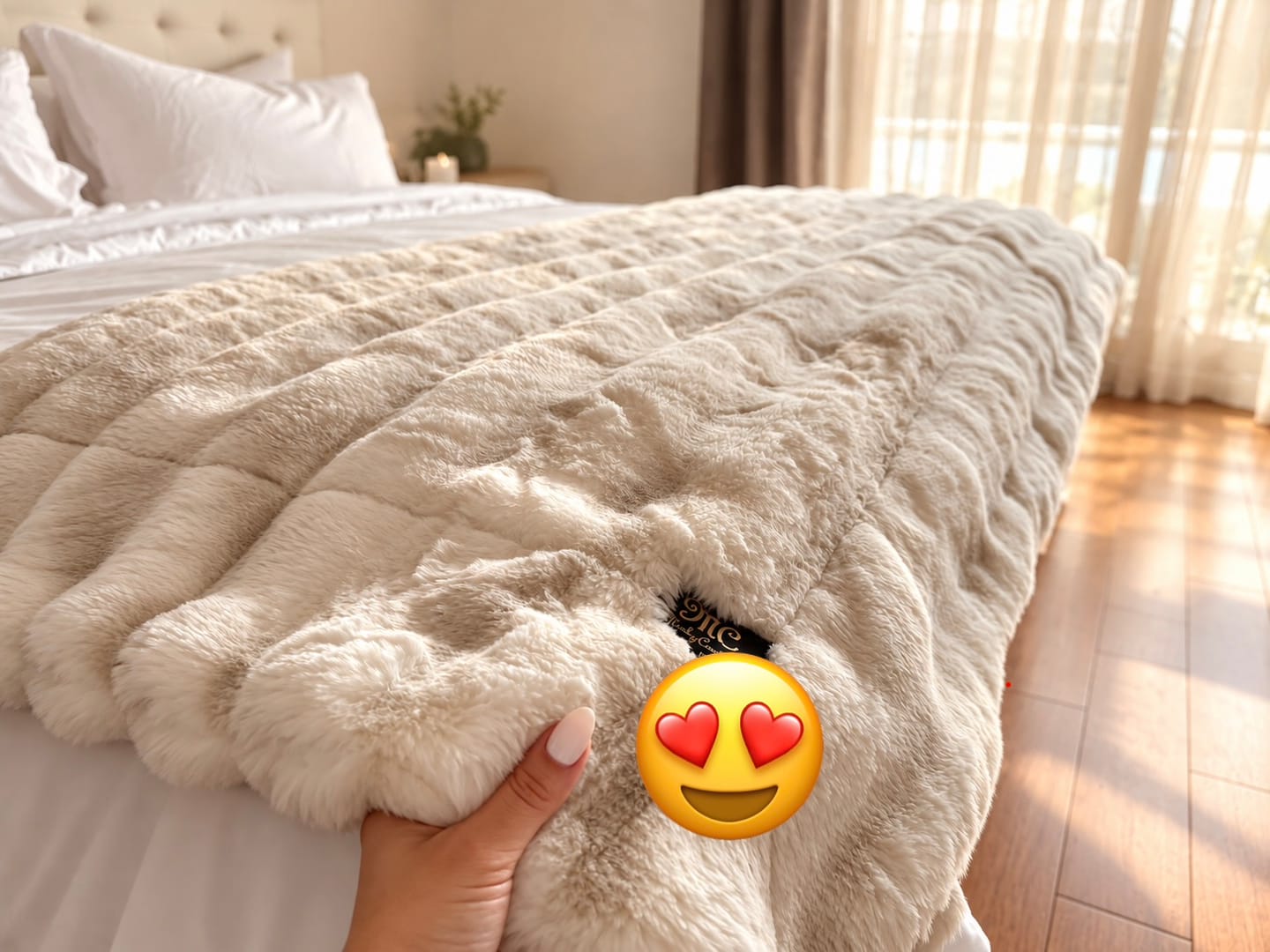 Customer photo review of Extreme Ultra Cloud Ancient Scroll Blanket