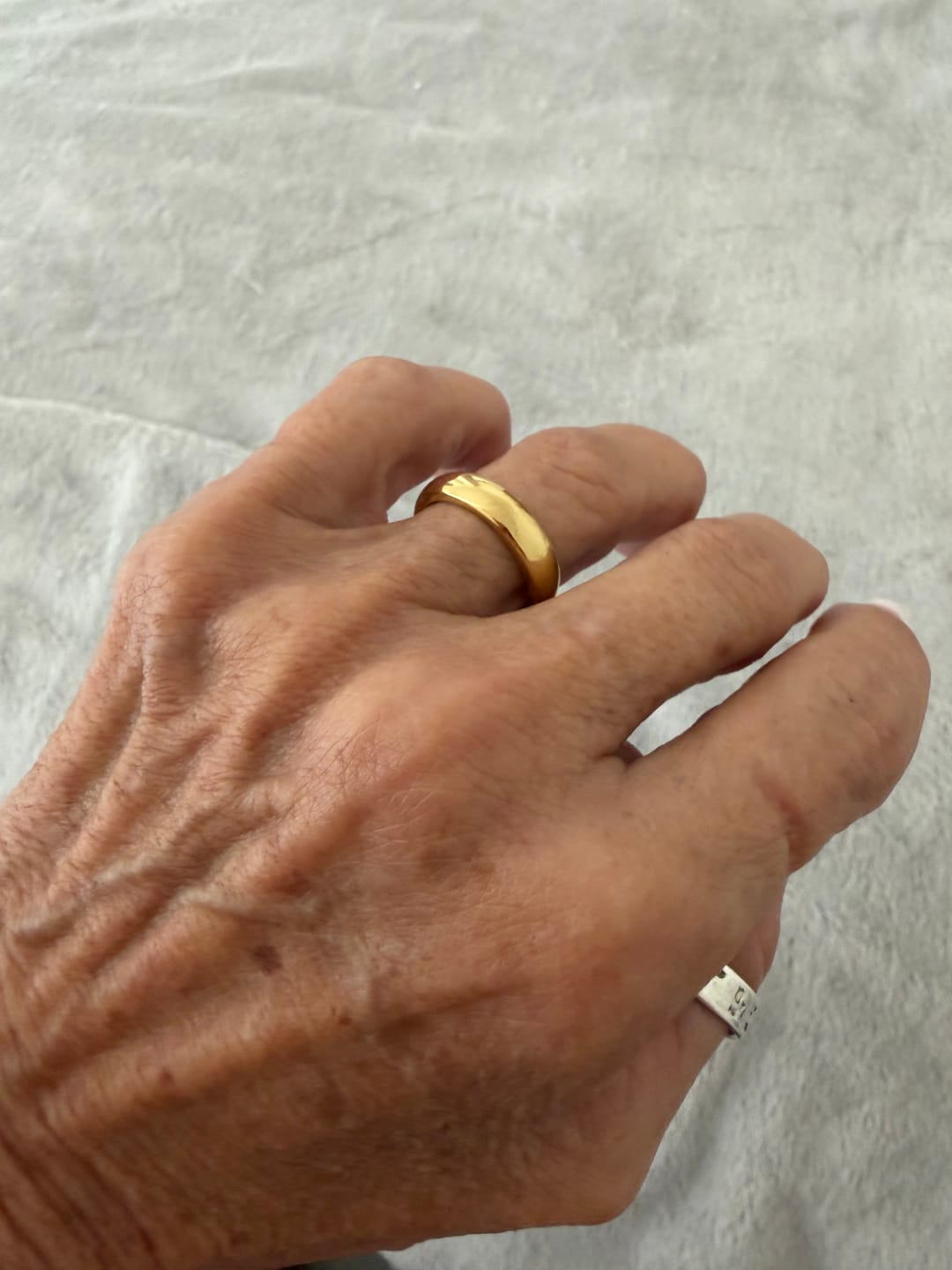 Customer photo review of Bezel Tennis Ring