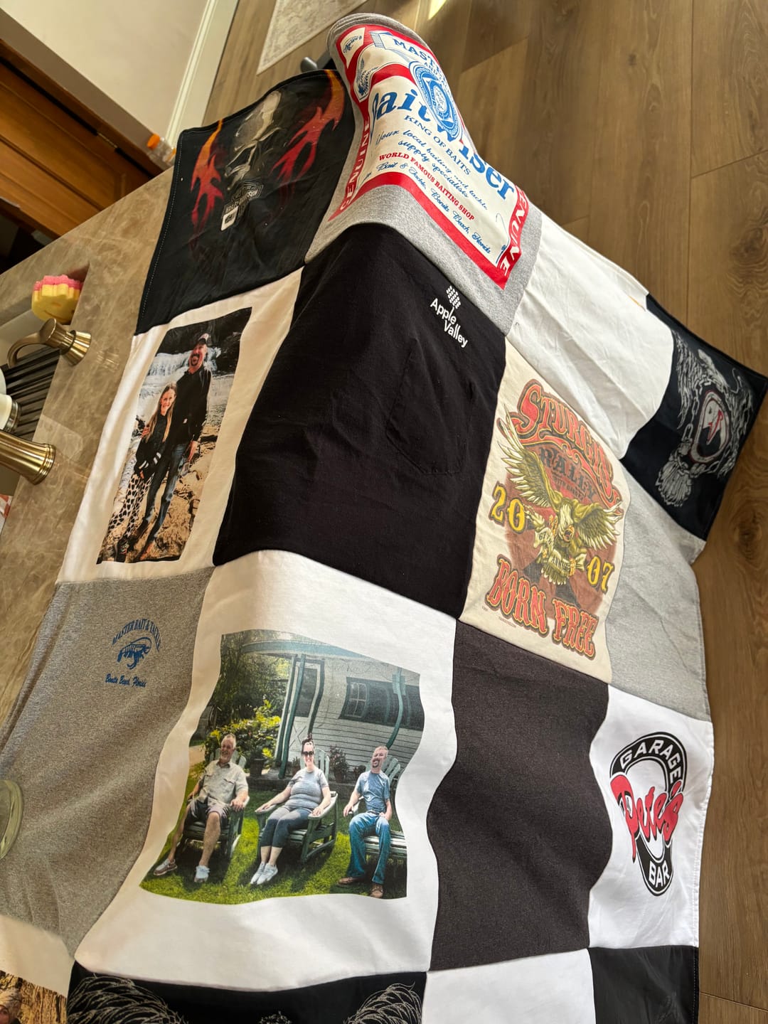 Customer photo review of Project Repat T-Shirt Quilt