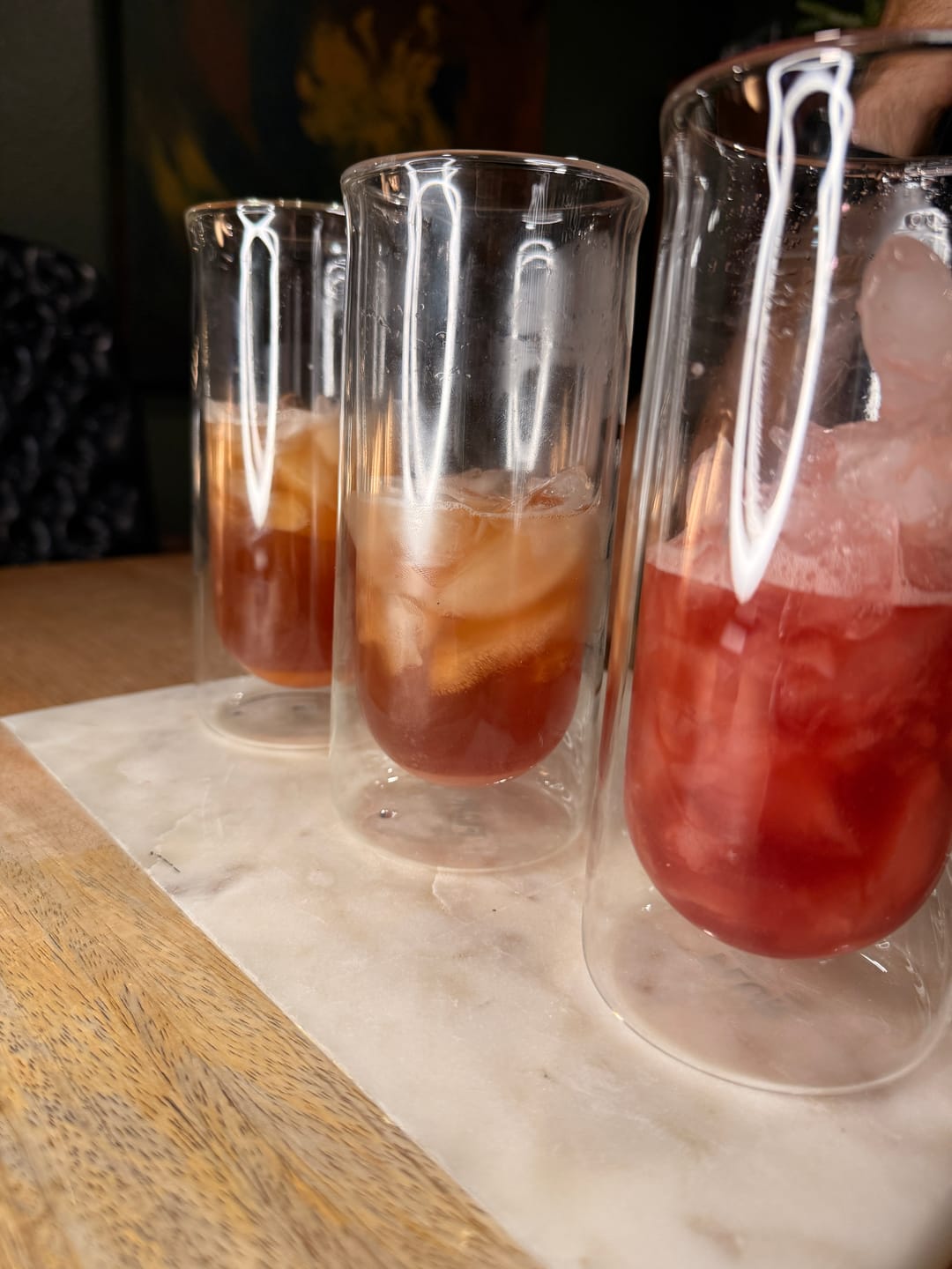 Customer photo review of FLUR Iced Coffee Glasses