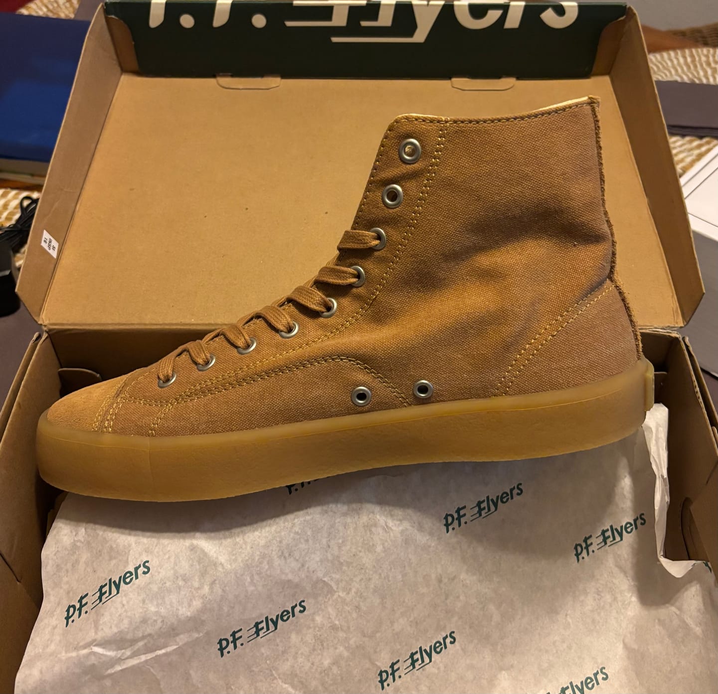 Customer photo review of All-American Crepe High-Top Tobacco