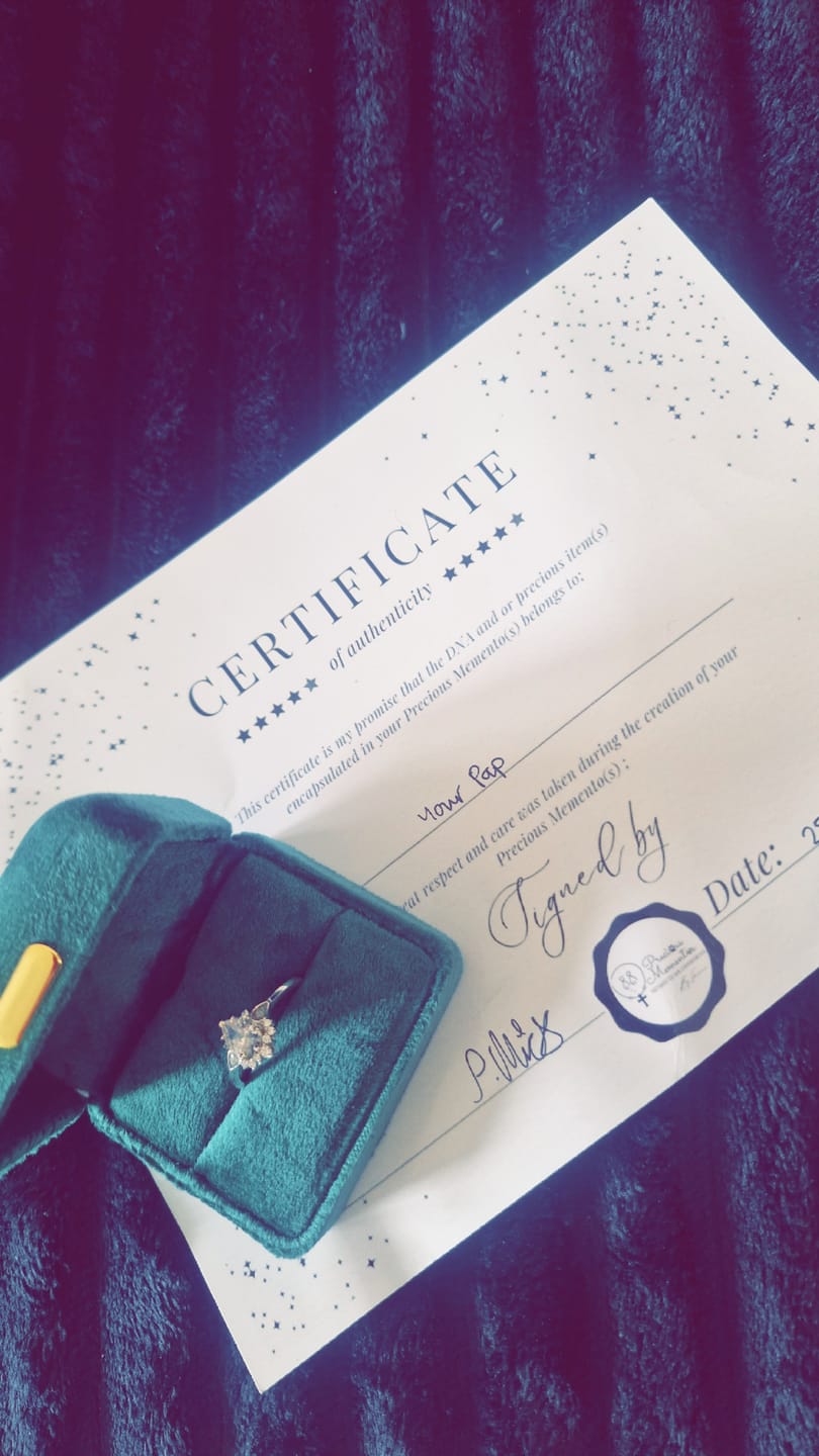 Customer photo review of Keepsake Droplet Romantic Pear Solitaire Ring