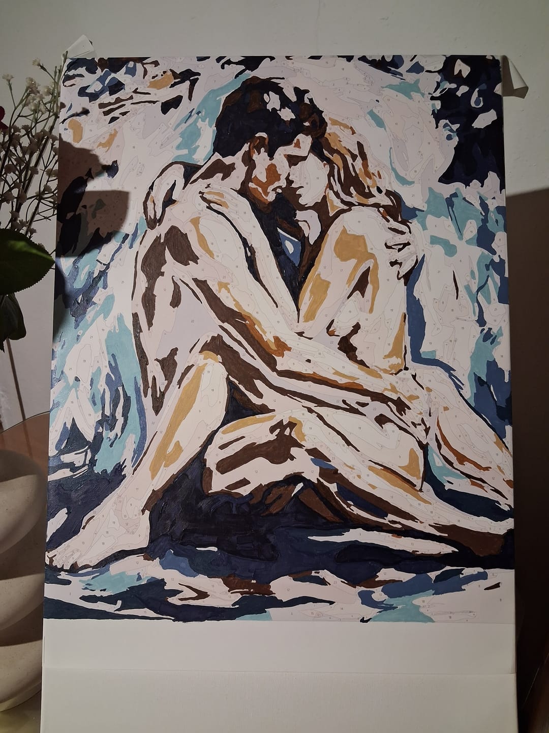 Customer photo review of Sensual Lovers | Paint by Number