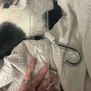 Customer photo review of Organizzatori Compatti Appendipantaloni Pieghevoli Antiscivolo