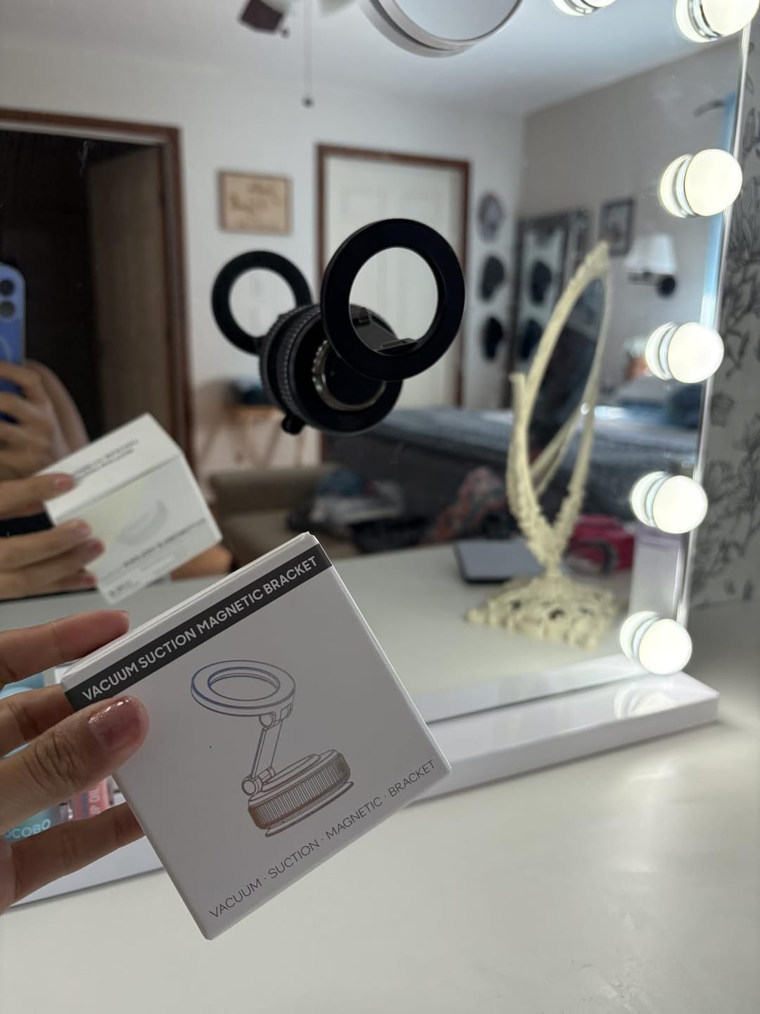 Customer photo review of Tekkvault™ AnchorPro Phone Holder
