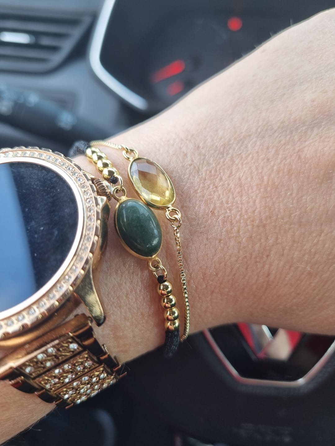 Customer photo review of Bracelet Chance en Aventurine - Chance, prospérité et confiance