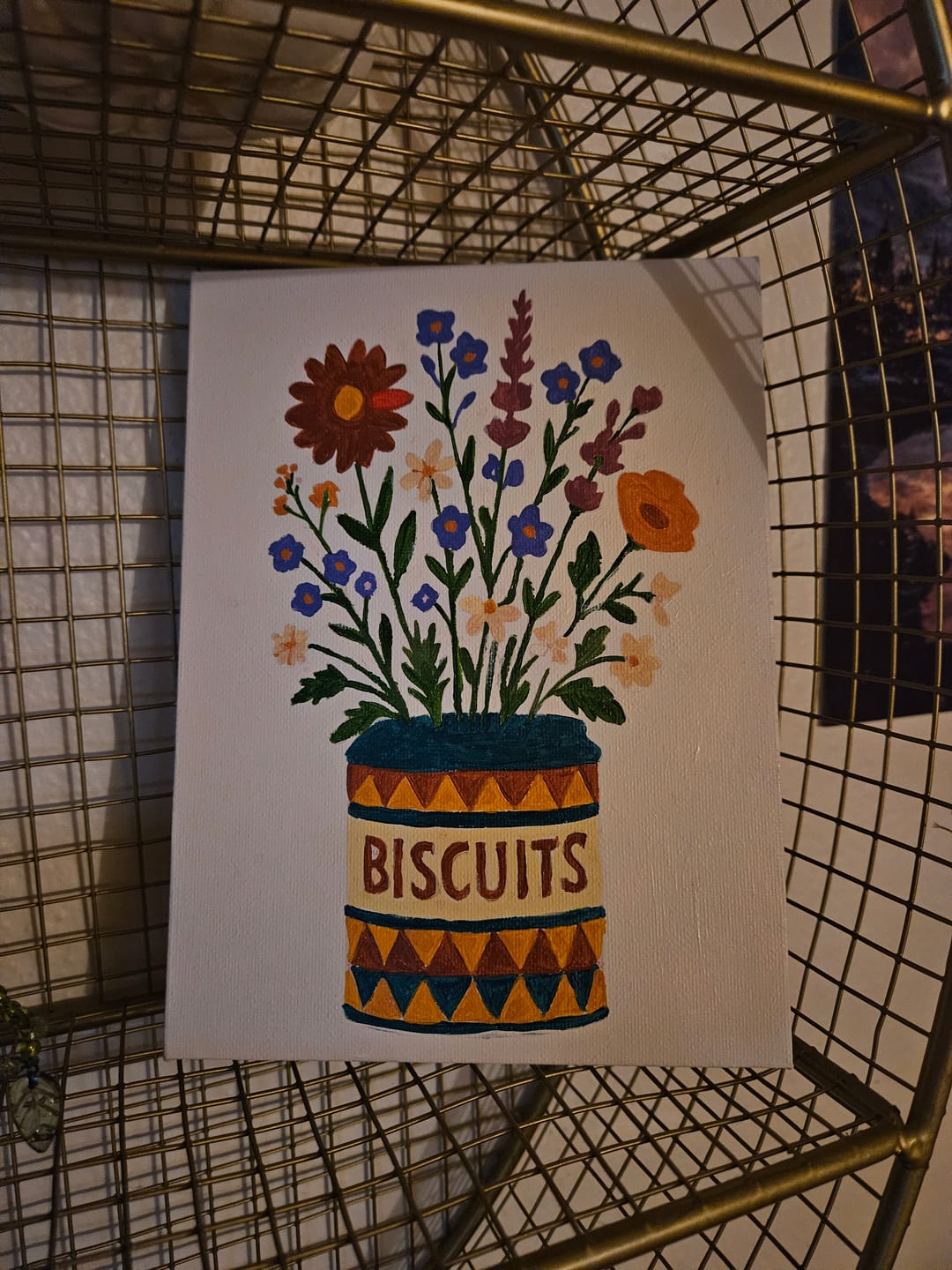 Customer photo review of 6 Mini Paintings - Flowers in Cans Set