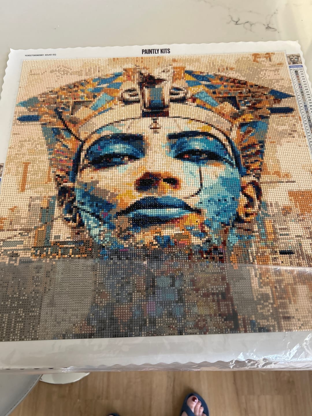 Customer photo review of Egyptian Azure III (Diamond Painting)