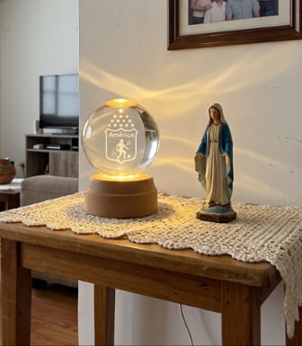 Customer photo review of Esferas giratorias de fútbol LED