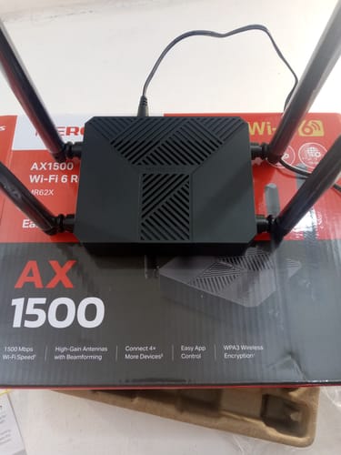 Customer photo review of Router Mercusys MR62X WiFi 6 AX1500 Doble Banda 4 Antenas