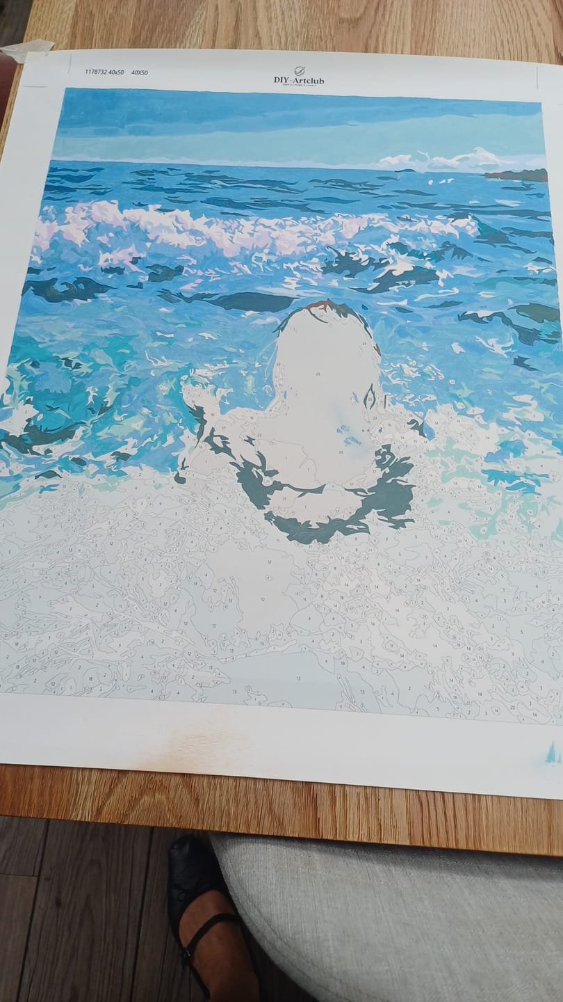 Customer photo review of Sparkling Tide | Paint by Number