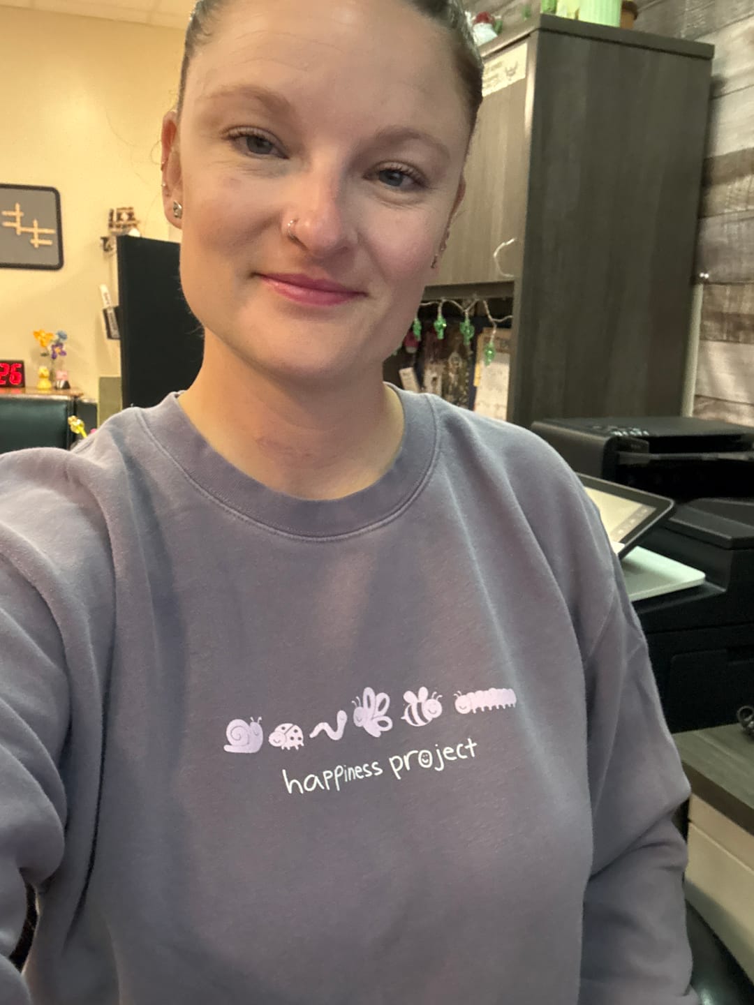 Customer photo review of Tiny Reminders Crewneck