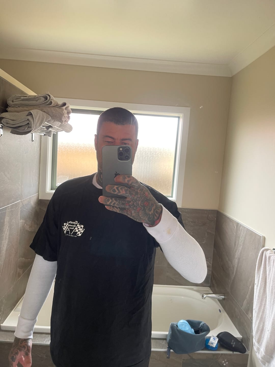 Customer photo review of Vintage Spectra Boys Racing Tee (L)