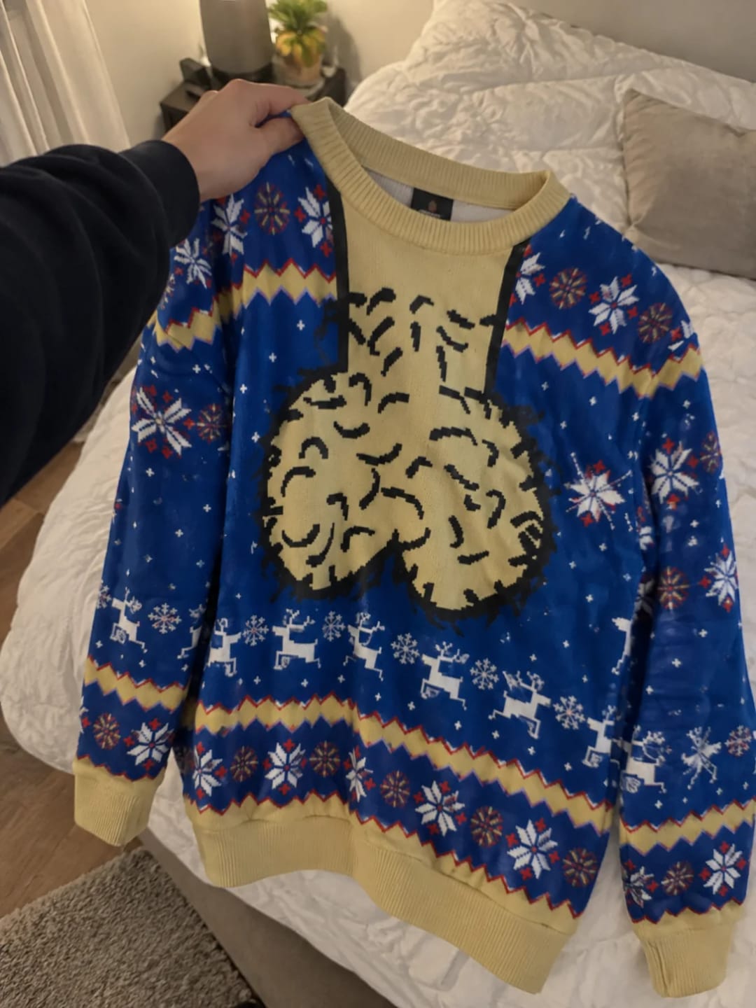 Customer photo review of Jersey Navideño MistleKnit
