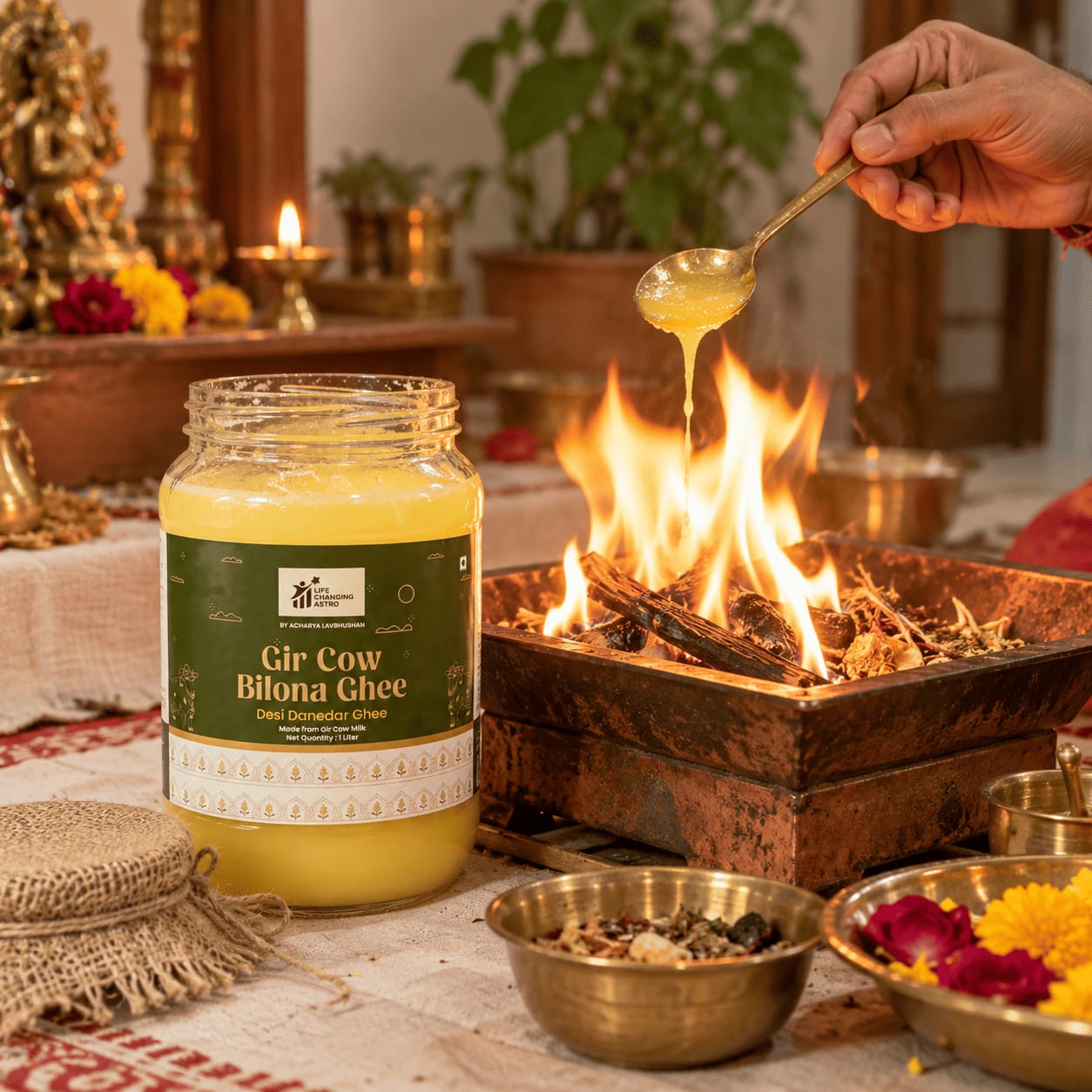 Customer photo review of Gir Cow Bilona Ghee