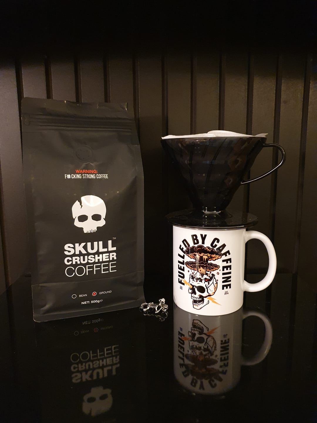 Customer photo review of Skull Crusher - High Caffeine Coffee