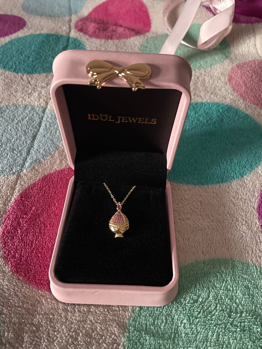 Customer photo review of Collar Madoka Kaname Soul Gem | Plata con Baño de Oro 18k  | Puella Magi Madoka Magica