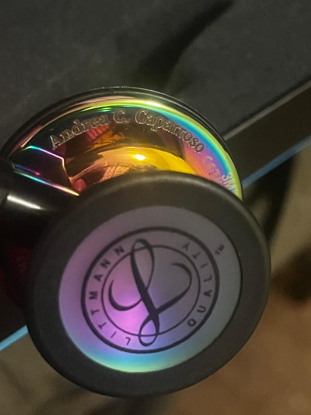 Customer photo review of Littmann CORE Digital Stethoscope - 8570 High Polish Rainbow & Black