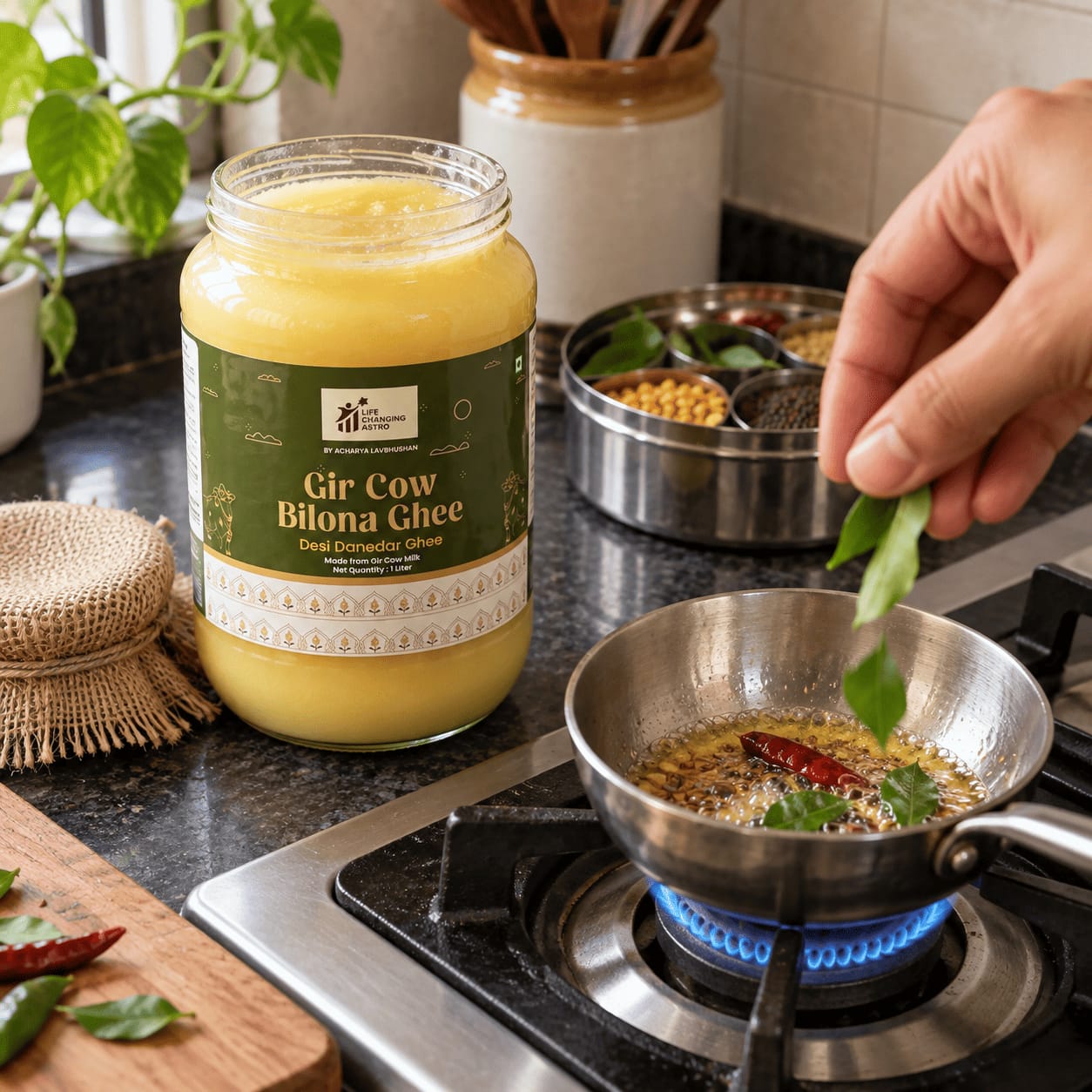 Customer photo review of Gir Cow Bilona Ghee