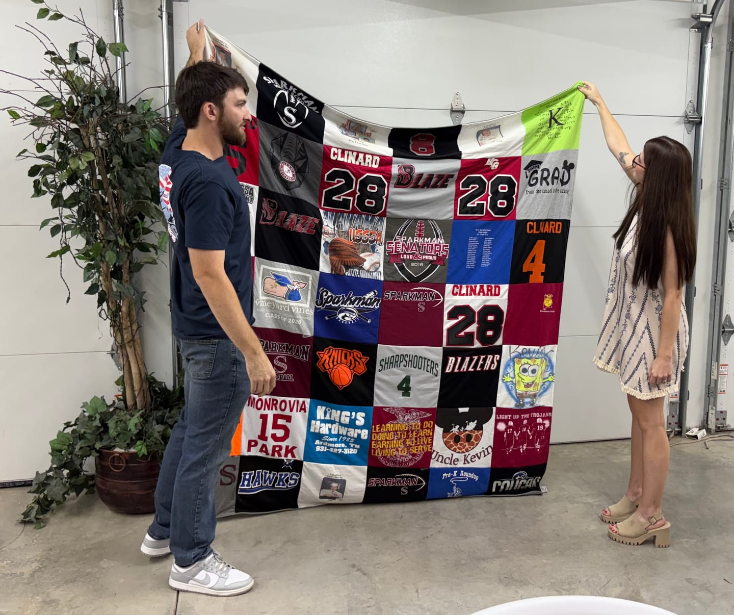 Customer photo review of Project Repat T-Shirt Quilt