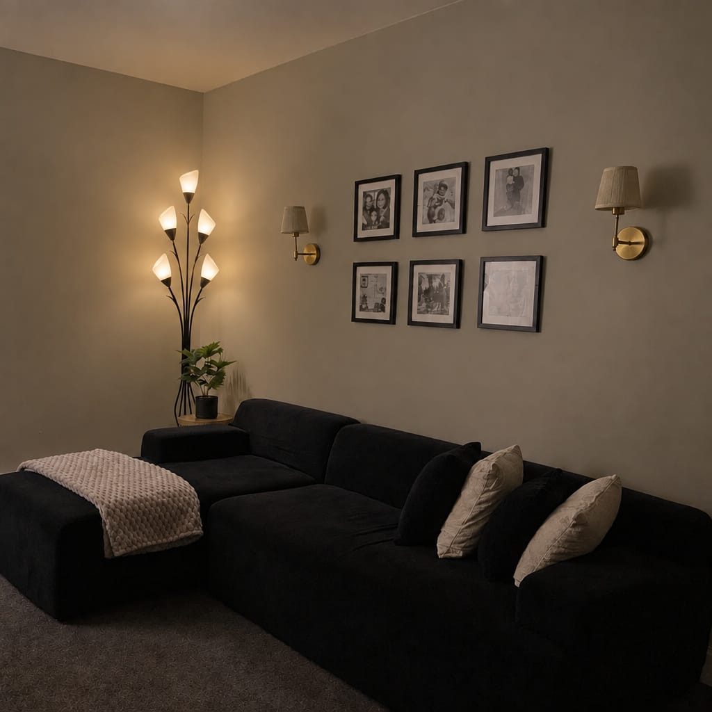 Customer photo review of Elegant Tulip-Inspired Multi-Head Metal Floor Lamp