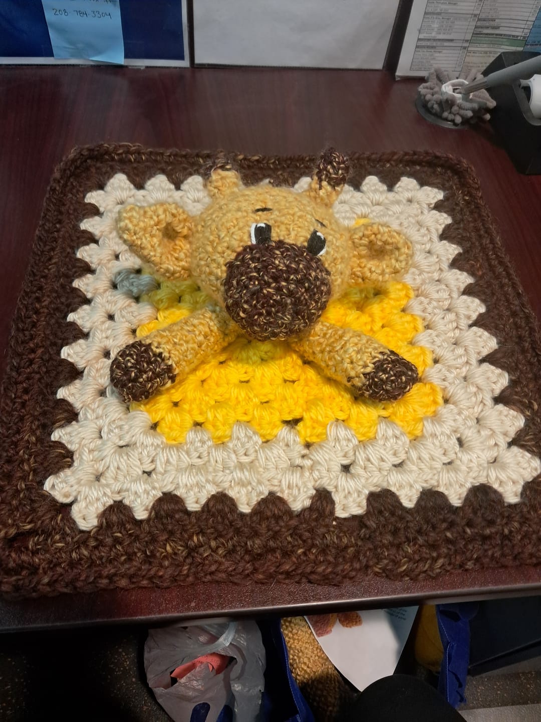 Customer photo review of Giraffe Lovey Crochet Pattern PDF