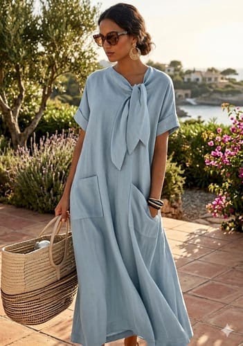Customer photo review of Ella™ Vestido Elegante con Bolsillos