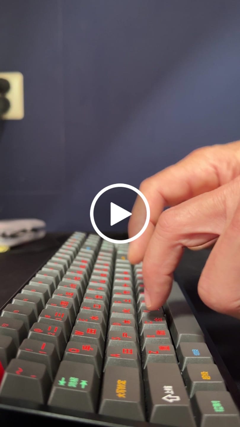 Customer video review of KEYGEEK Y2X Linear Switch Factory Lubed (10PCS)