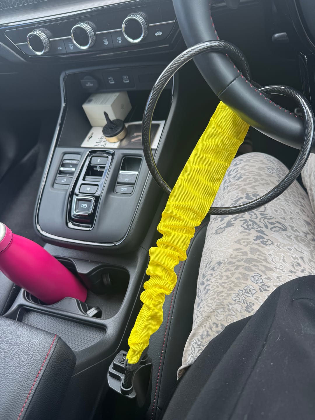 Customer photo review of Lock'd Car Defender — Visible Protection That Thieves Can't Ignore