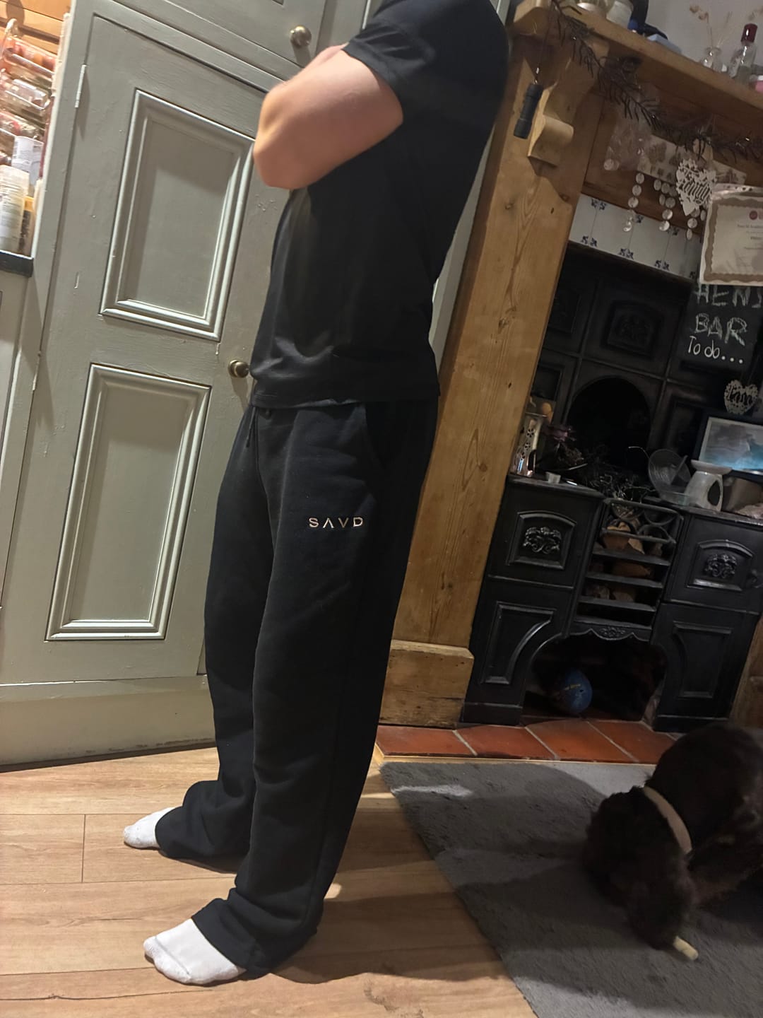 Customer photo review of Essential Youth Joggers – Straight Fit