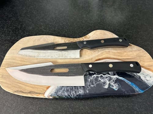 Customer photo review of Kaiju 8" Chef's Knife