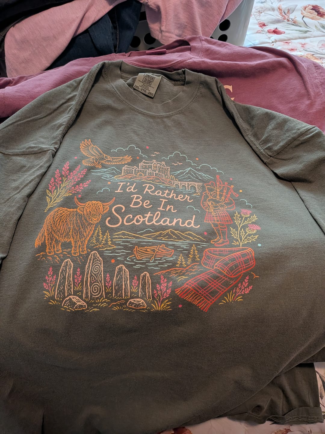 Customer photo review of Rather Be In Scotland T-Shirt