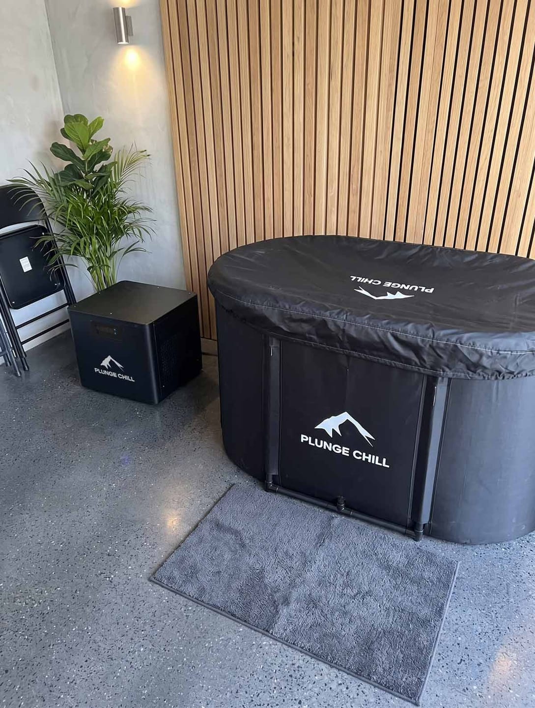 Customer photo review of Cold Plunge Chiller + Tub (MAX)
