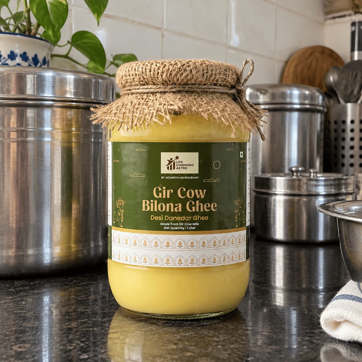 Customer photo review of Gir Cow Bilona Ghee