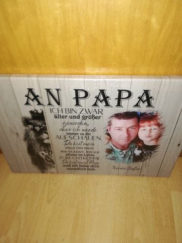 Customer photo review of Streetart för pappa – Personlig poster med streetart-effekt