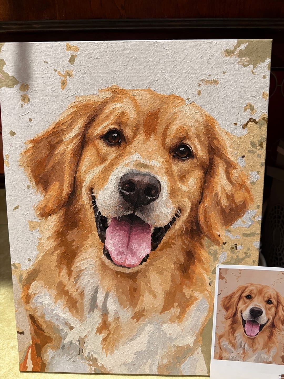 Customer photo review of Custom Paint by Numbers Kit - Turn Your Photo Into Hand-Painted Art