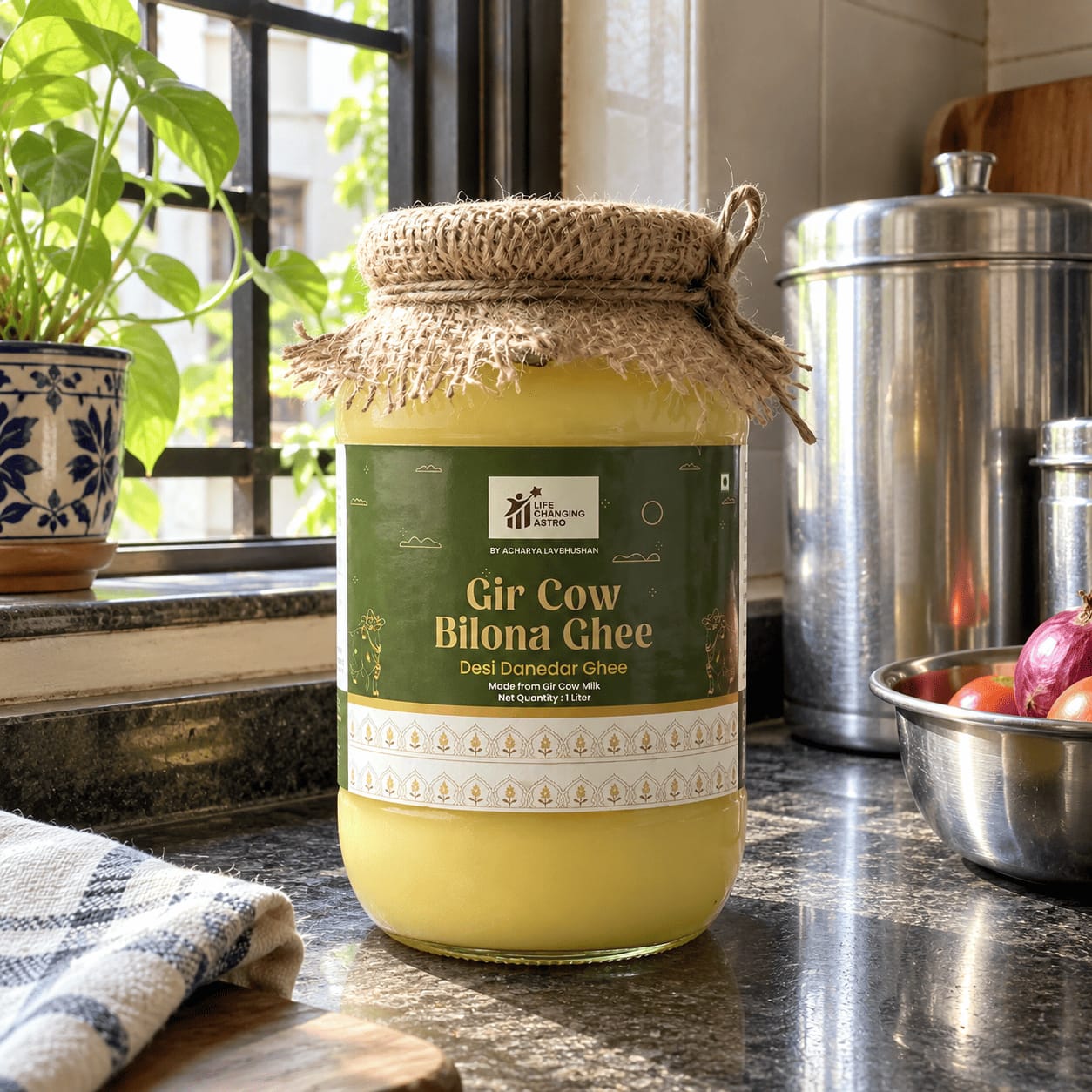 Customer photo review of Gir Cow Bilona Ghee