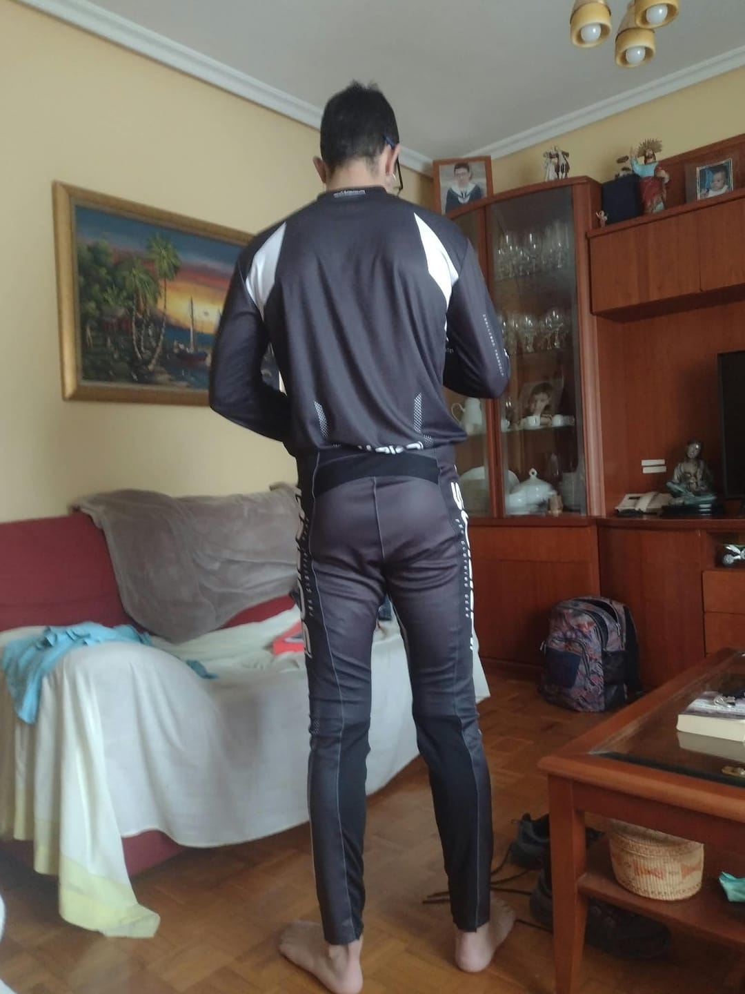 Customer photo review of Trial Clothing Set 2 Racing Black And White