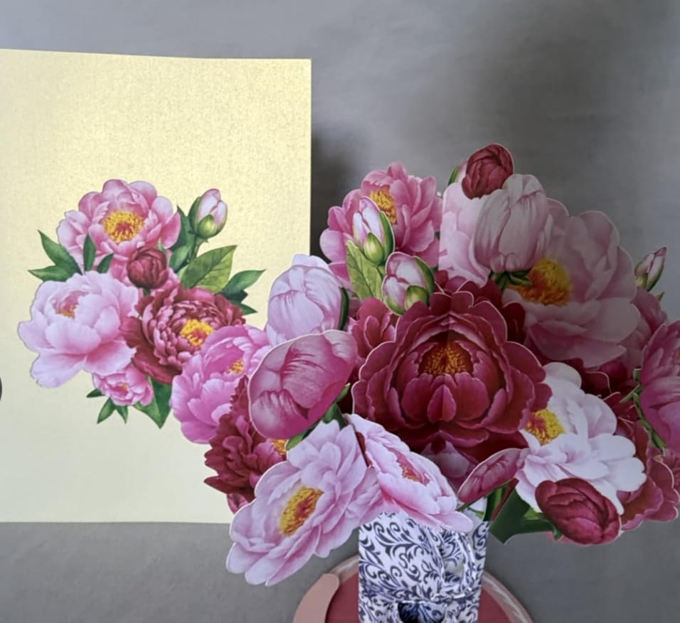 Customer photo review of BLOOM Flower Bouquet Card Keepsake