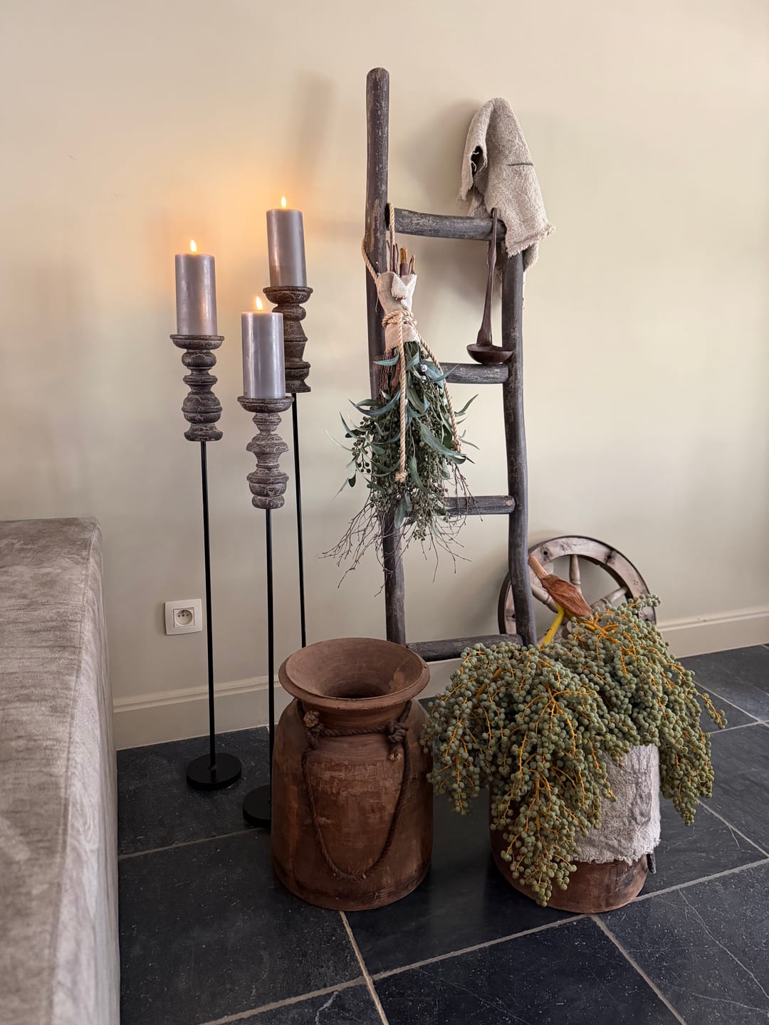 Customer photo review of LED Bloklys Ø 7,5 x 15 cm Mokka