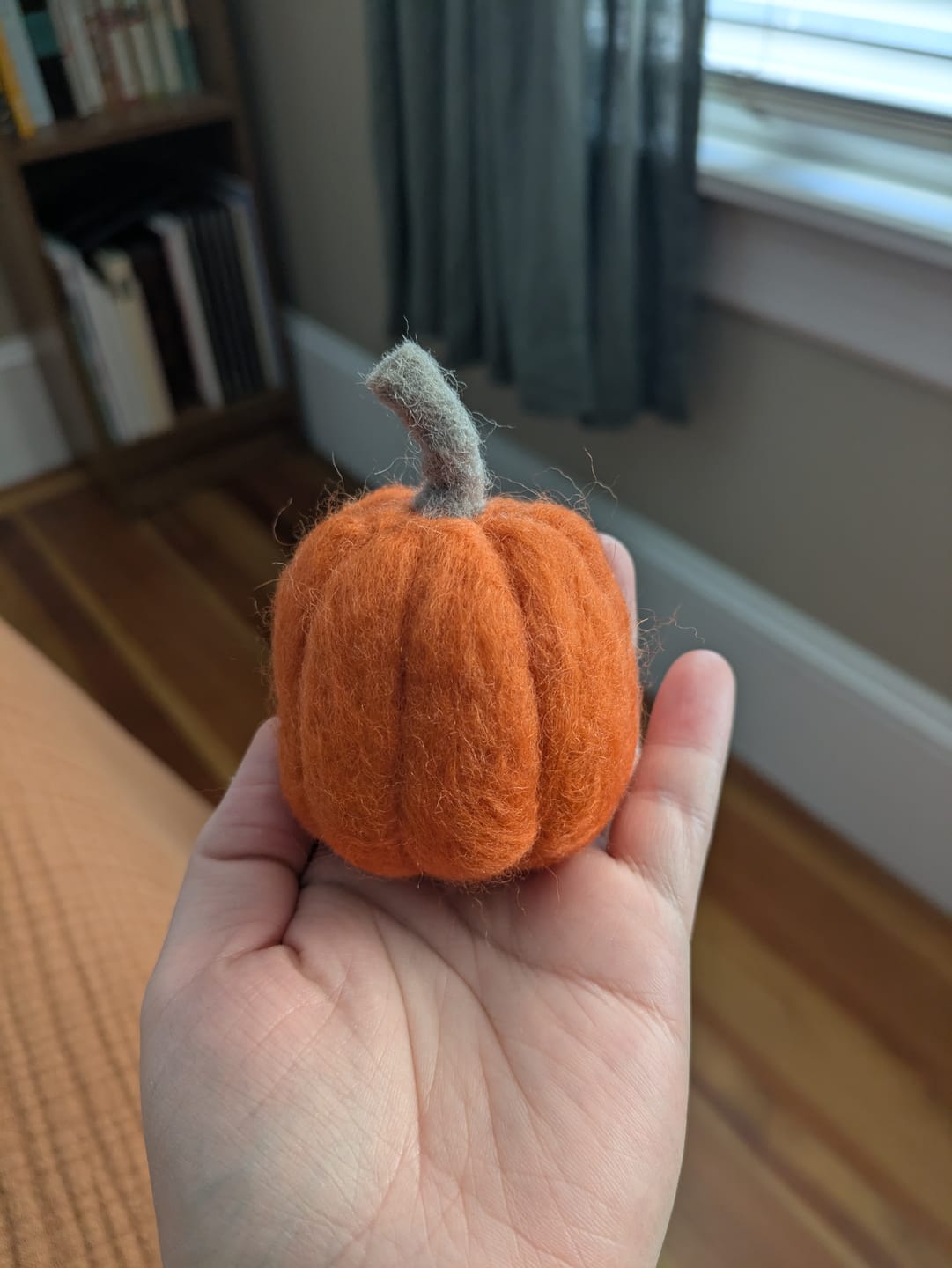 Customer photo review of Pumpkin Trio Mini Needle Felting Kit