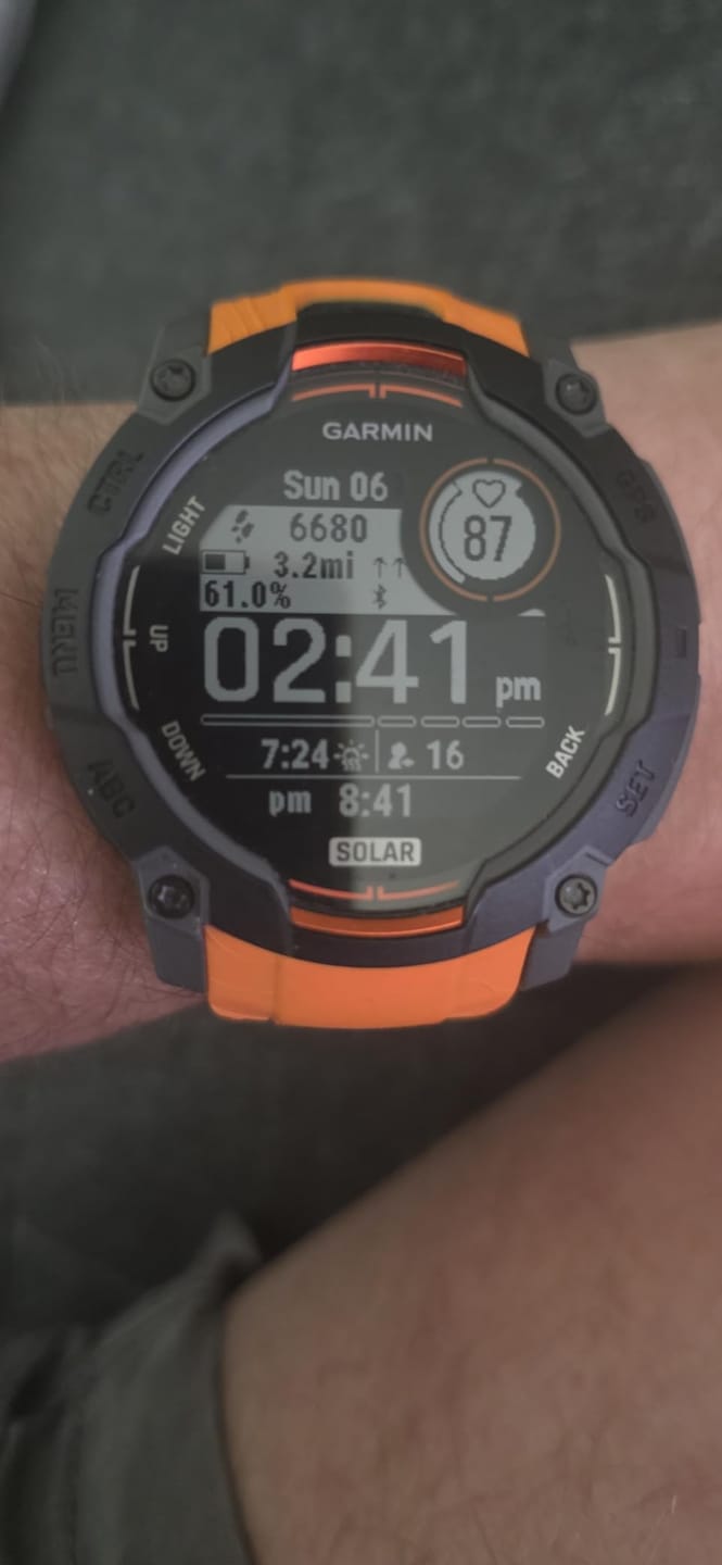 Customer photo review of Garmin Instinct 3 Solar