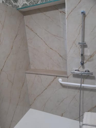 Customer photo review of Baguette 90° Extérieur Aluminium pour pvc/spc/feuille de pierre