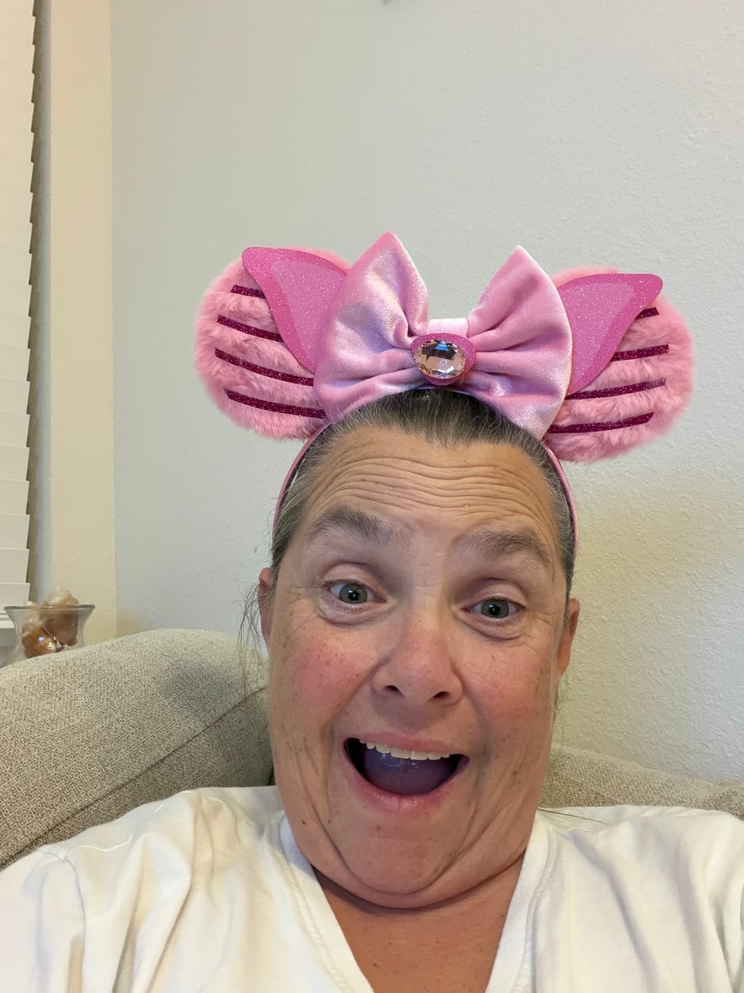 Customer photo review of Pink Piglet Fur Ears