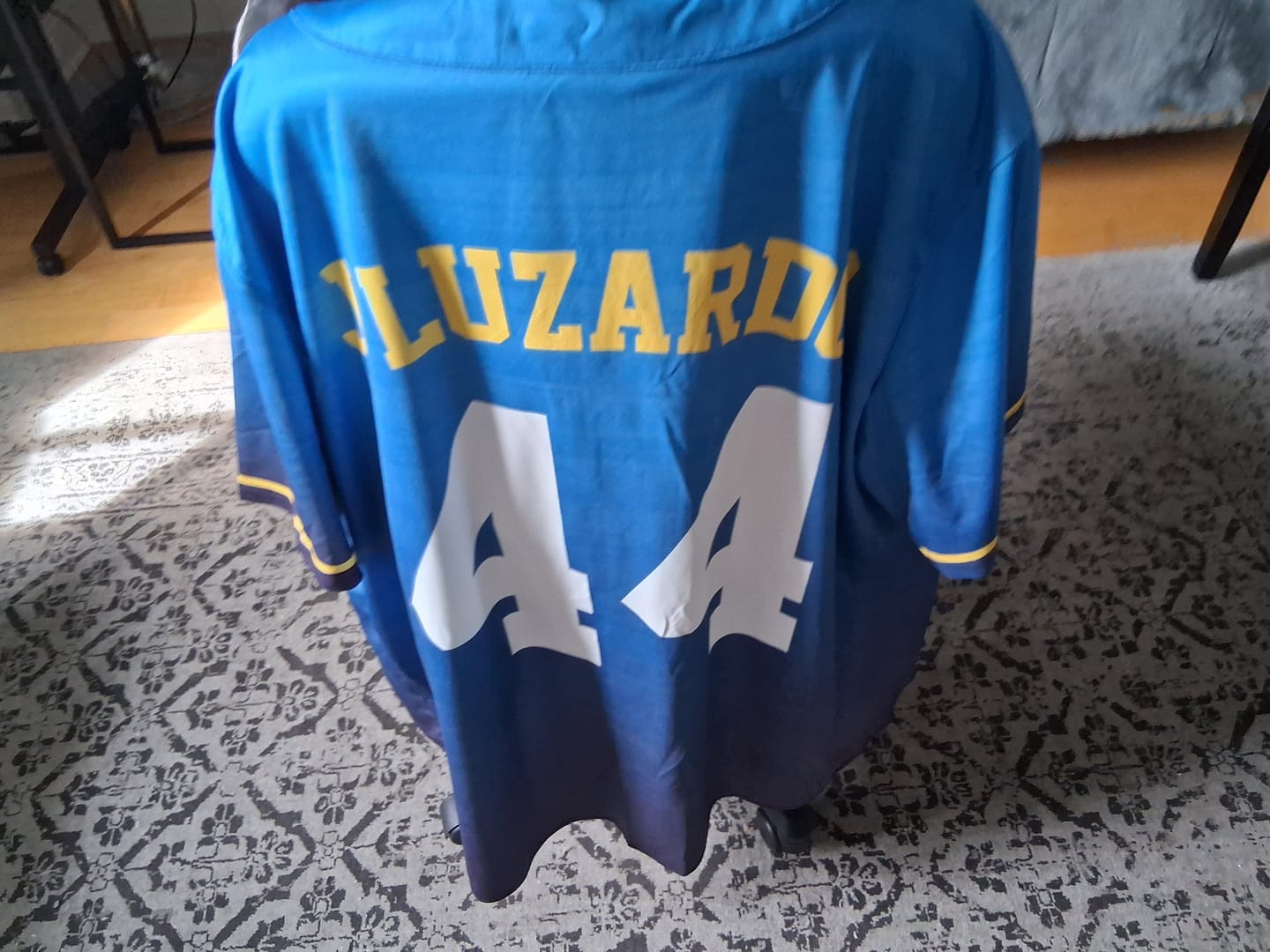 Customer photo review of Custom City Baseball Jersey - Philadelphia Philly Blue - Design Your Own