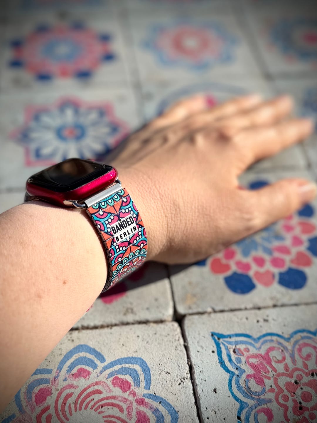 Customer photo review of Mediterranean Tile - Corfu - Banded for Smart Watch - Classic Finish