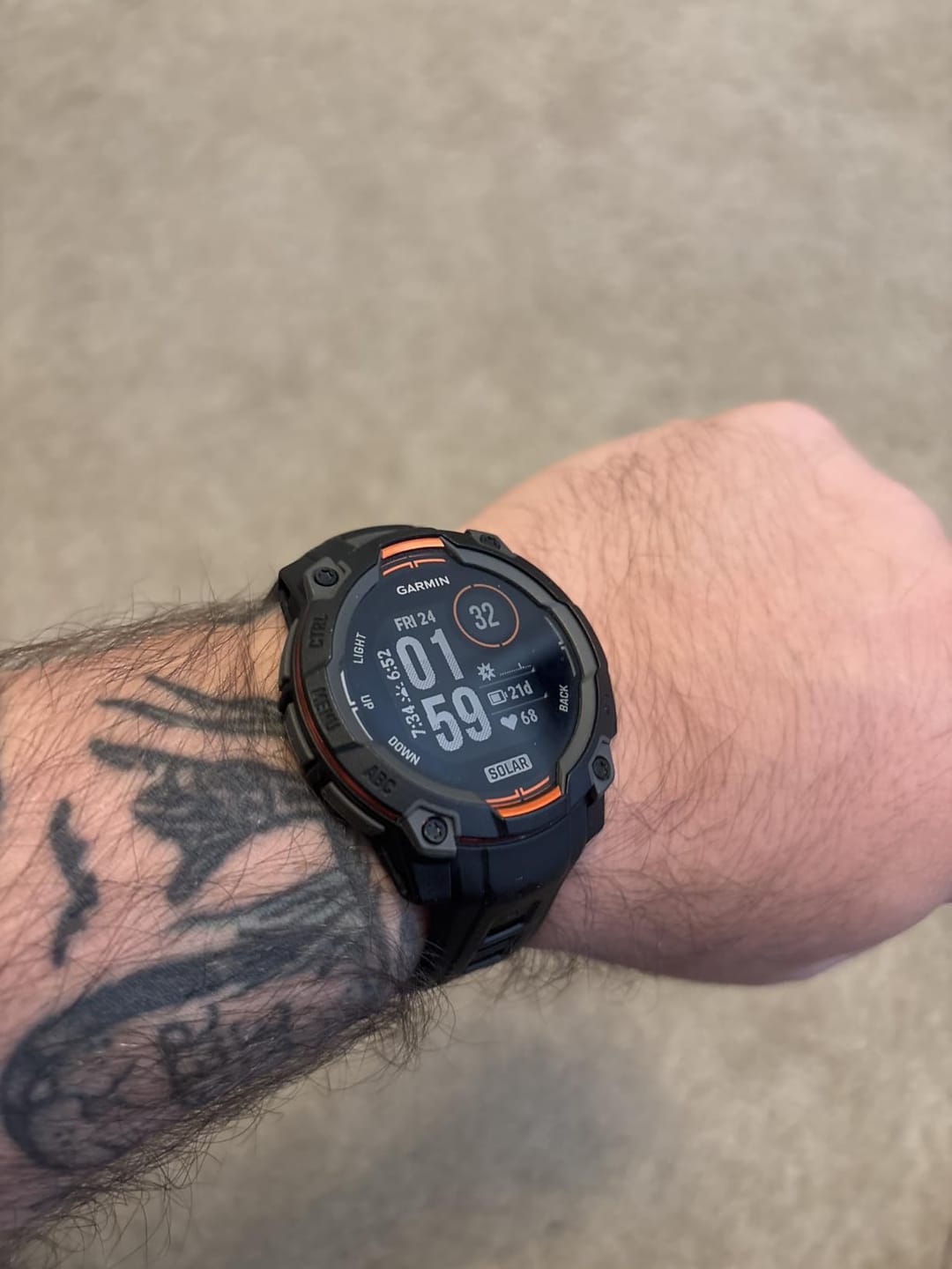 Customer photo review of Garmin Instinct 3 Solar