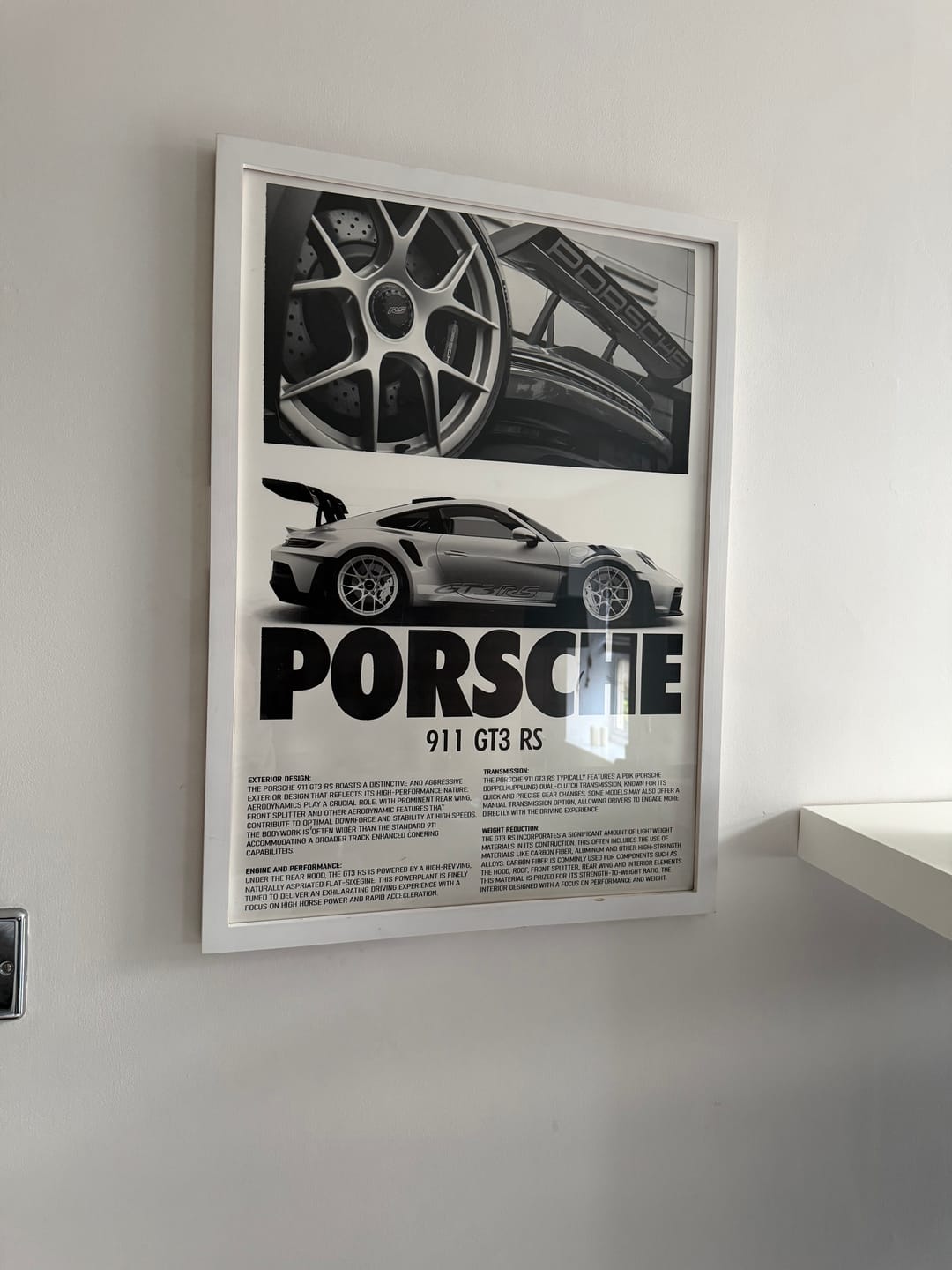 Customer photo review of Porsche 911 GT3 RS Poster