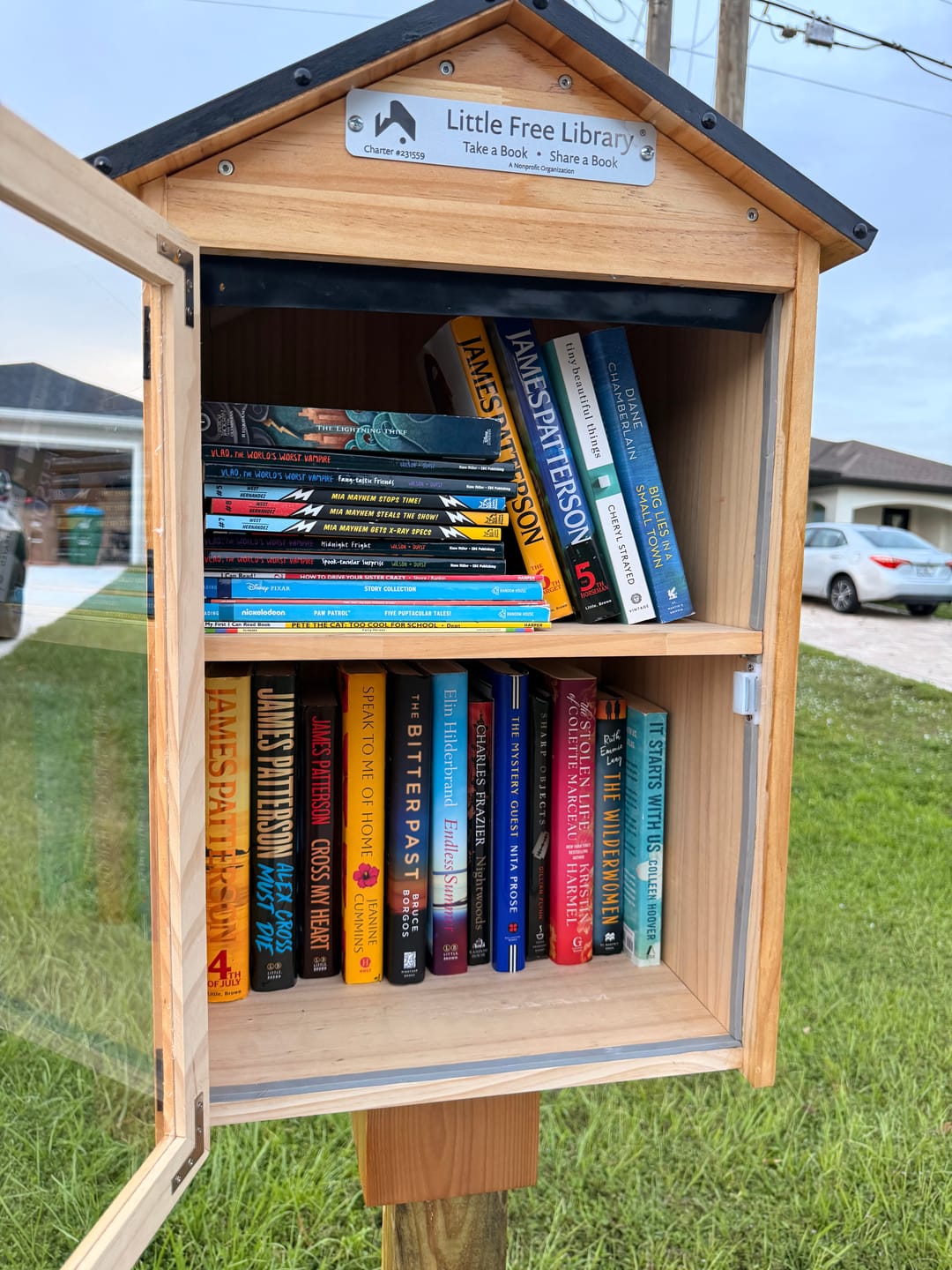 Customer photo review of Little Free Library Official Charter Sign